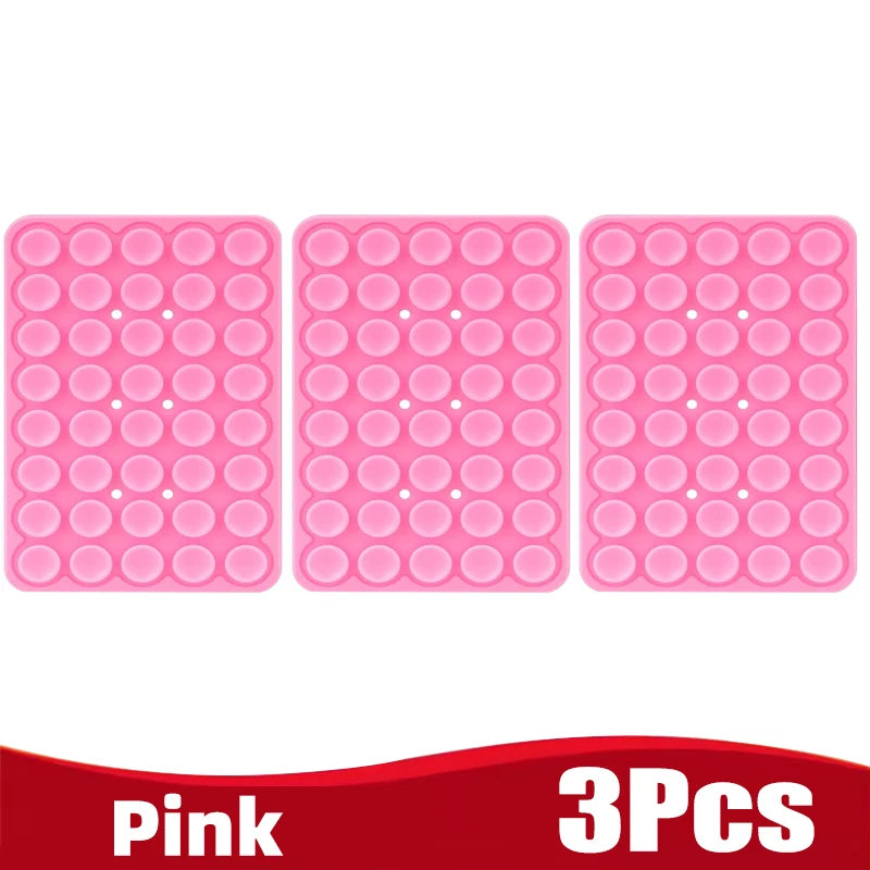 Silicone Suction Cup Phone Holde Multifunctional Fixed Anti-slip Mobile Fixture Double Sided Detachable Phone Rubber Sucker P
