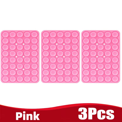 Silicone Suction Cup Phone Holde Multifunctional Fixed Anti-slip Mobile Fixture Double Sided Detachable Phone Rubber Sucker P