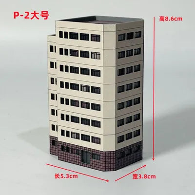Architecture 1:300 ABS Building Scene Plastic Assembly Model Train Layout Design Materials