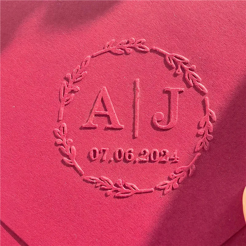 Customize Embossing Stamp Wedding Monogram Embosser Stamp,Personalized 2 initials Embosser Stamp,Wedding gift,hand held embos