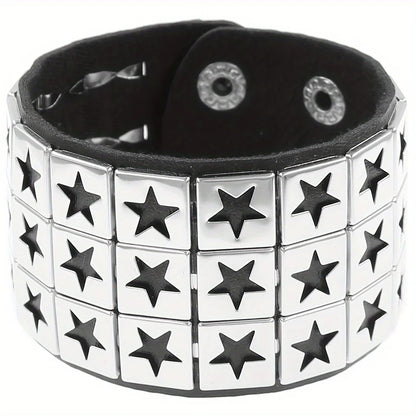 Fashion Gothic Punk Retro Multi Chain Street Dance Bracelet For Halloween Cosplay Christmas Party Birthday Lovers Gifts - Sty