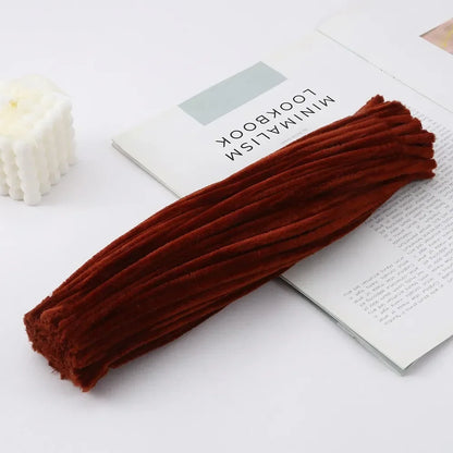 100/50Pcs Chenille Stems Bulk 22 Colors Chenille Pipe Cleaner Stems Kids Art and Crafts Projects and Decorations(6 MM x 12 in