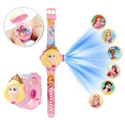 3D Cartoon Stitch Kids Watches For Girls Projection Unicorn Mickey Children Watch Digital Clock Gift montre enfant - 6ty-gz