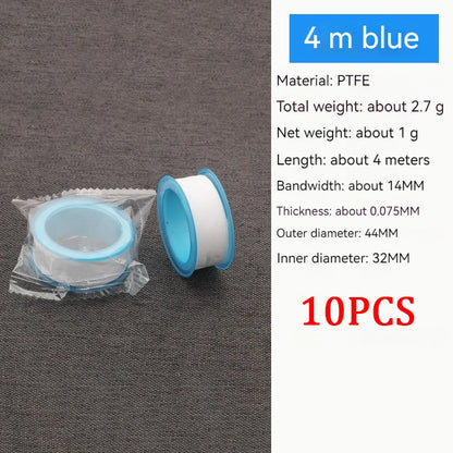 10 PCS Seal Tape Thread Seal Waterproof Leak Tape Duct Tape Plumbing Fitting Oil-Free Repair Tool Adhesives Sealants - 10PCS