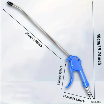 Air Blow Gun, High Flow Air Blower Gun for Compressor with Angled Bent Nozzle, Three Colors to Choose from, Short Style - Lon