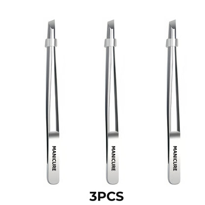 Stainless Steel Tweezers Tool Suitable for Eyebrow Eyelash Application Beard & Mustache Trimming False Eyebrow Applicator Gif