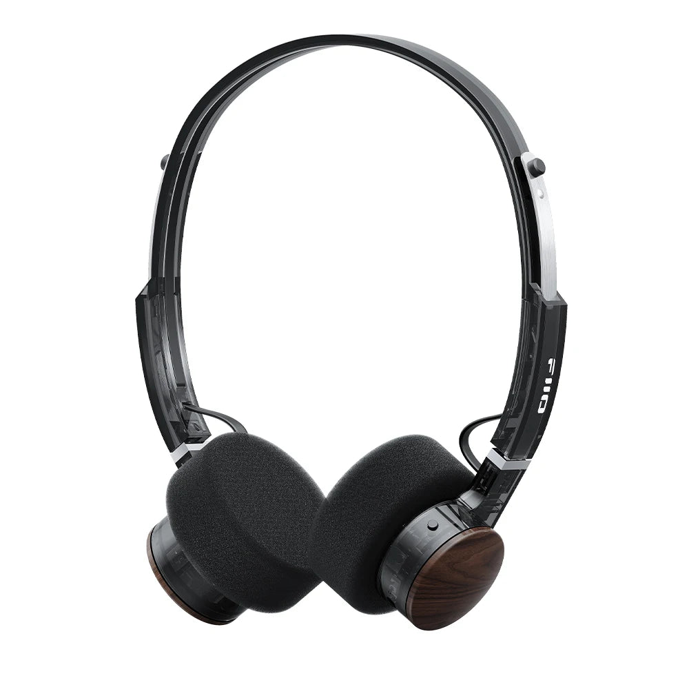 FIIO EH11 On-Ear Bluetooth Headphones, Powerful Bass & LDAC Hi-Res Audio, Lightweight Retro Design, 30H Battery, Dual Device 