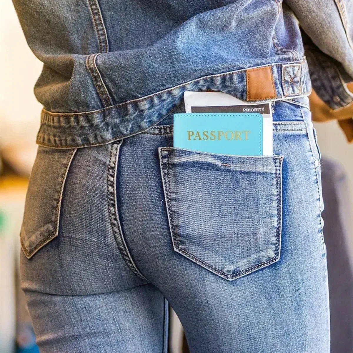 Women Men RFID Vintage Business Passport Covers Holder Multi-Function ID Bank Card PU Leather Wallet Case Travel Accessories