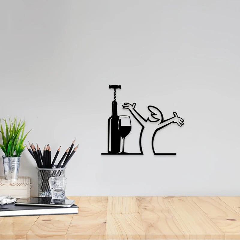 Bathroom Sign Black Shower Figure Wall Decoration Minimalist Line Rustic Door Sign Funny Shower Man Wall Art Home Decor
