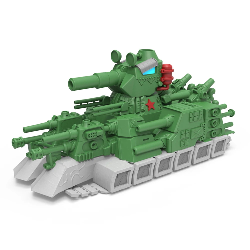Military Tank Half Tracked Armor Vehicle 3D Printed Action Figure Model Creative Toy for Birthday Christmas Collectible Gift 