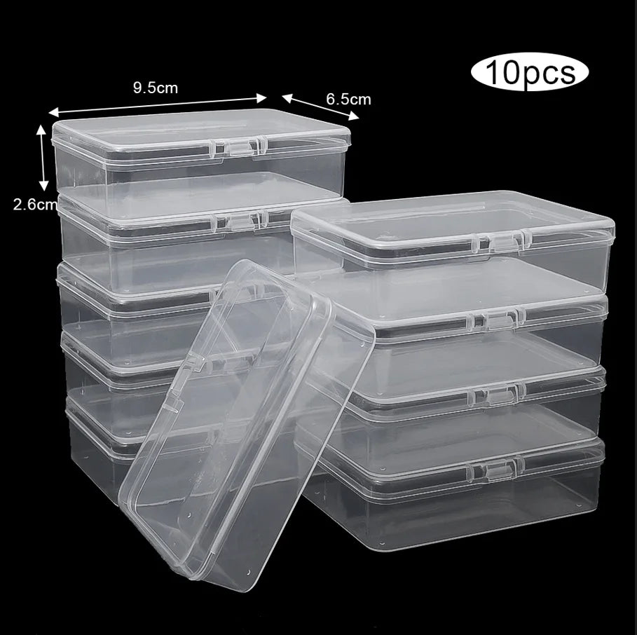 3/5/10Pcs Transparent Plastic Boxes Playing Cards Container Storage Case Packing Poker Game Card Box Board Games Card Organiz