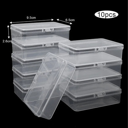3/5/10Pcs Transparent Plastic Boxes Playing Cards Container Storage Case Packing Poker Game Card Box Board Games Card Organiz