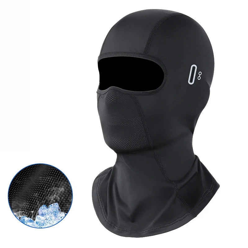 Motorcycle Balaclava Summer UV Protection Glasses Face Breathable Hole Men Women Quick-Drying Motorcyclist Winter Warm Ski Ma