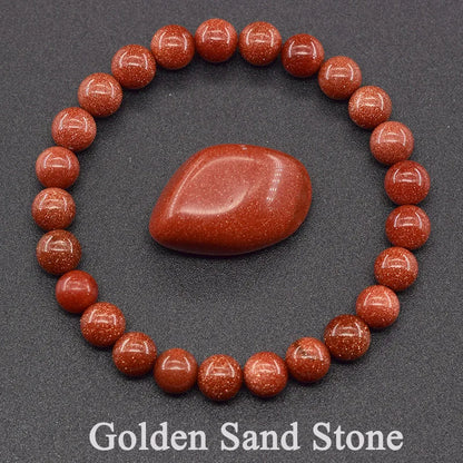 Real 5A Natural Lapis Lazuli Stone Beads Bracelet Homme Elastic Energy Healing Jewelry for Women Gift for Boyfriend - 28 Gold