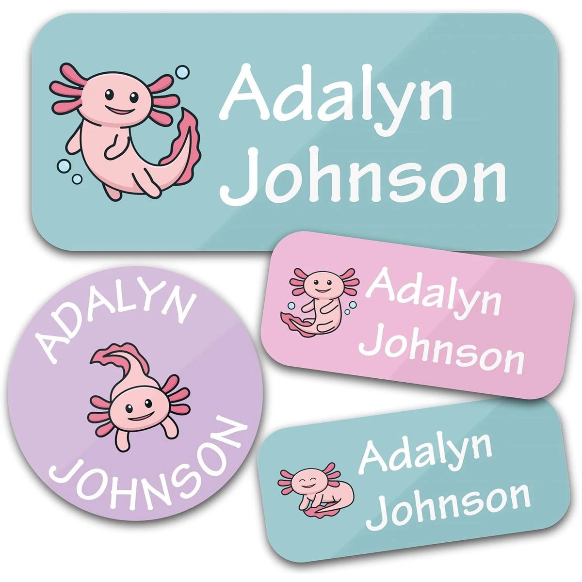 TREES 140PCS Custom Waterproof Name tags Stickers ,cartoon style, nakrjki na ubrania imie，autocollants personnalisés prenom, 