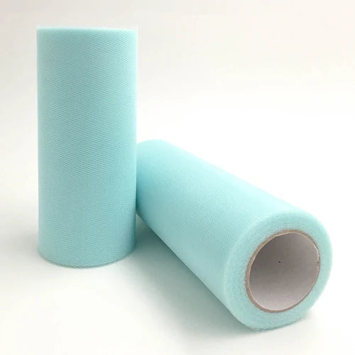 Tulle Roll Spool 25 Yards 15cm White Organza Roll Red Blue Tulle Organza Fabric Tutu Skirt Girl Baby Shower Decor Party Suppl