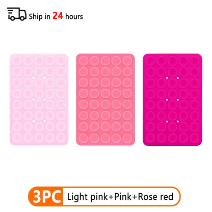 Double Sided Silicone Suction Cup Phone Case Detachable Stand Silicone Rubber Sucker Pad For Selfies And Videos Fixed Pad