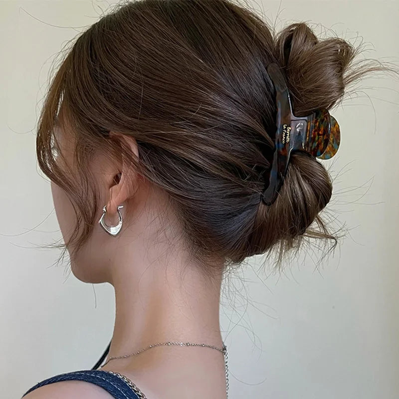Elegant High grade Acetate Hair Claw For Women Temperament Decorate Lady Vintage Hair Clip Fashion Hair Accessories