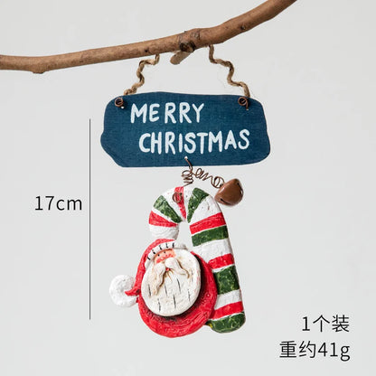 2022 Christmas Tree Decorations Christmas Resin Pendant Ornaments Home Decor DIY Kids Toys Gifts DIY Handmade Jewelry - SZ-8