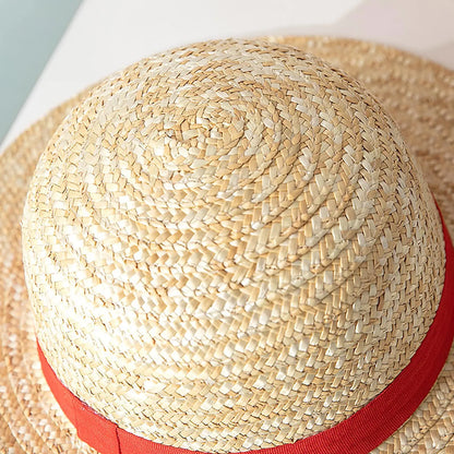 Luffy Straw Hat Anime Luffy Cosplay Hat Luffy Performance Props Costume Party Yellow Summer Strawhats Halloween Costume Hat