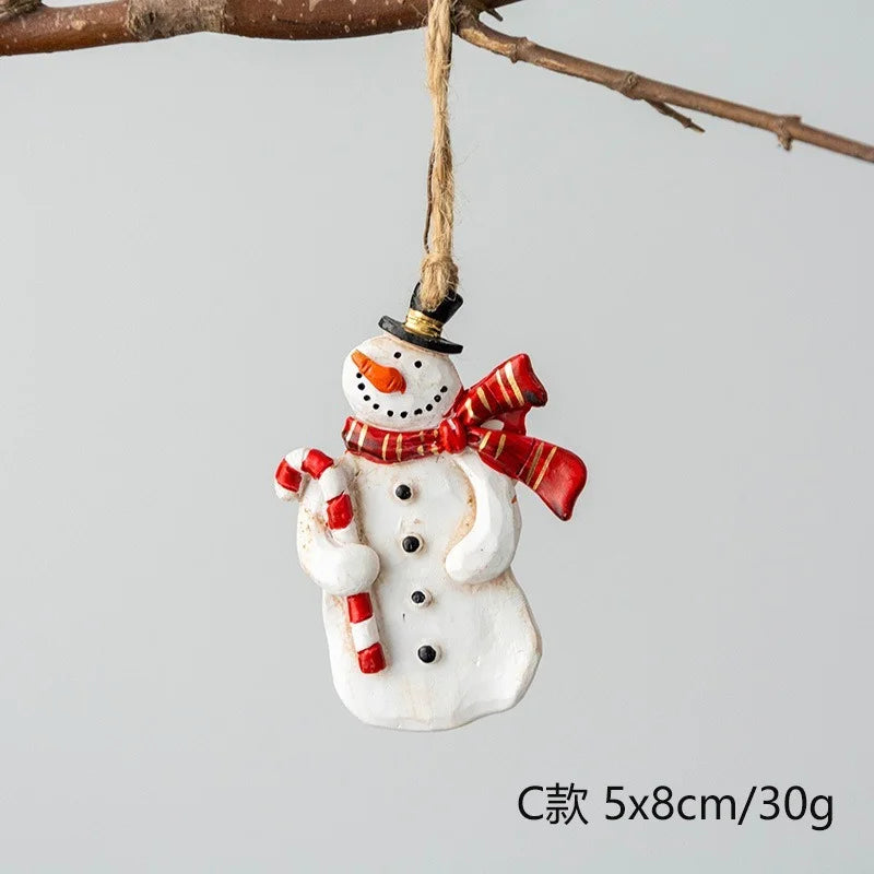 2022 Christmas Tree Decorations Christmas Resin Pendant Ornaments Home Decor DIY Kids Toys Gifts DIY Handmade Jewelry - C1