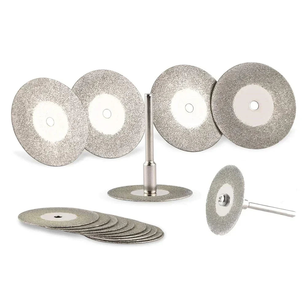 22mm Diamond Cutting Disc 3mm Grinding Wheel Mandrel for Metal Cutting Rotary