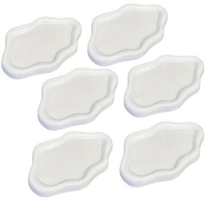 Cloud-Shaped Jewelry Tray Decorative Plate for Rings Earrings Bracelets & Necklaces Plastic Vanity Tray for Women Bedroom Dec