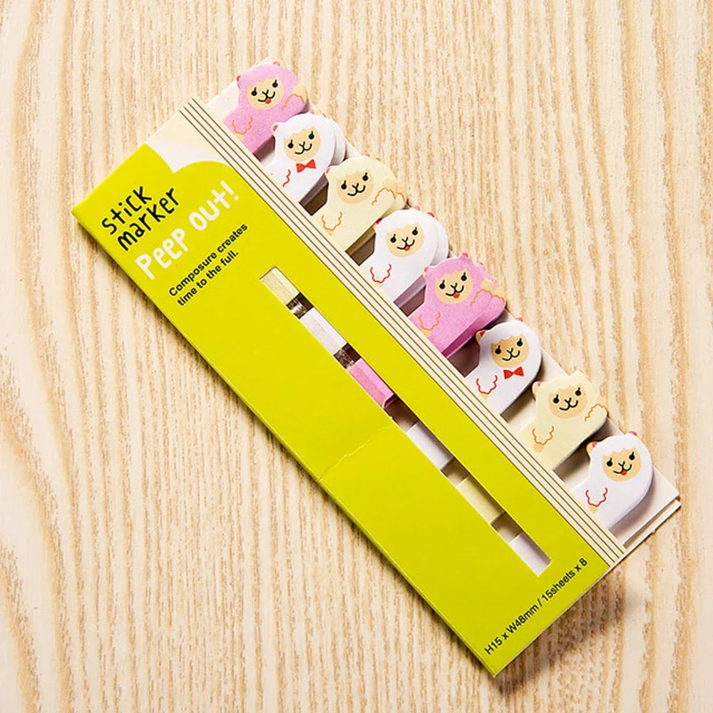 Cute Penguin Cat Panda Memo Pads Sticky Notes Index Posted Planner Office Creative School Stationery