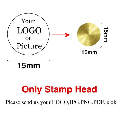 Custom Stamps Personalized Logo Metal Stamps Custom Wax Seals Stamps Customize Your Own Logo Gift Stamps Invitation Stamps - 