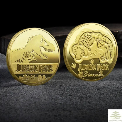 Souvenir Coin REPLICA Commemorative Coins Medallion Badges Coins Jurassic Park Dinosaurs Coins