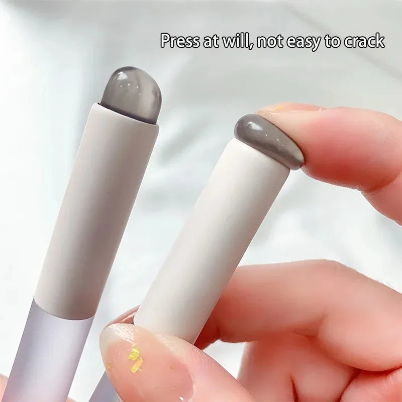Nail Art Silicone Applicator Sticks Chrome Pigment Dust Applying Manicure Tool Easy-Daub Pigment Silicone Nail Brushes