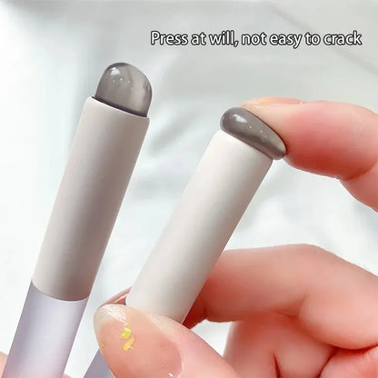 Nail Art Silicone Applicator Sticks Chrome Pigment Dust Applying Manicure Tool Easy-Daub Pigment Silicone Nail Brushes