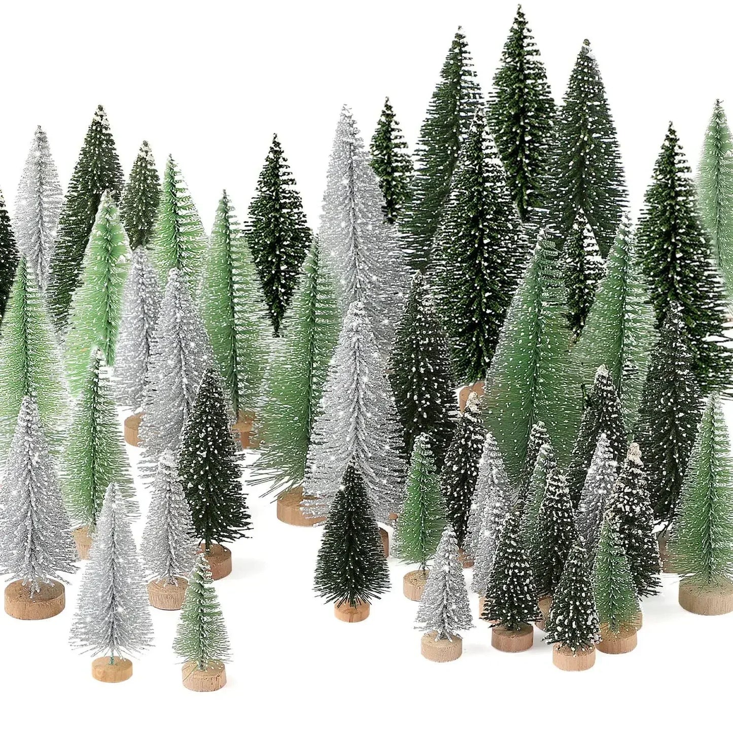 Mini Christmas Tree Ornaments Christmas Tabletop Decorations Ornaments Home Xmas Gifts Cedar Pine Needle Tree Window Decor