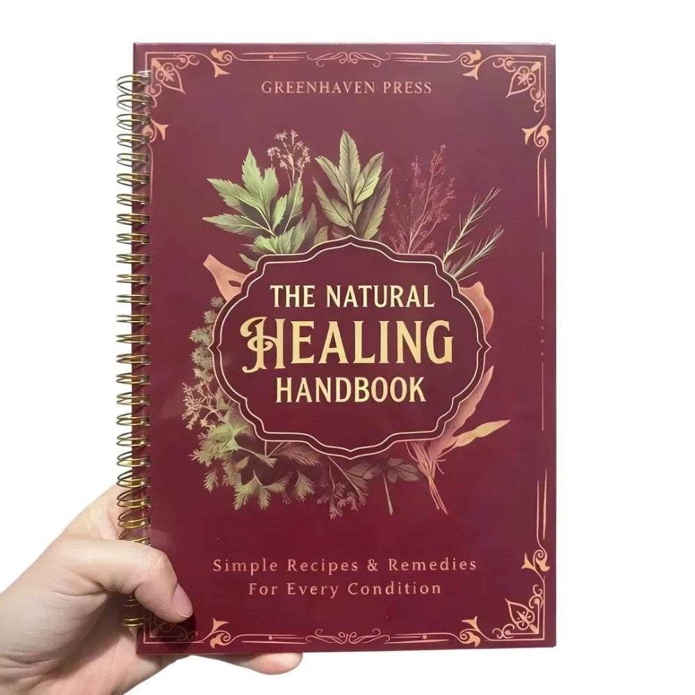 Natural Healing Handbook Spiral Bound Guidebook For Herbal Remedies And Holistic Health Support With Step By Step Protocols -