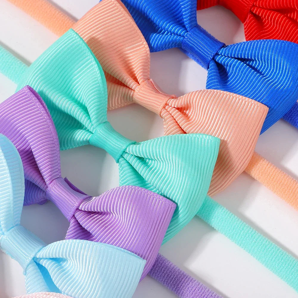 15Pcs/Set Cute Soft Bowknot Headband for Baby Girls Elastic Flower Bows Hairband Infant Toddler Kids Headwear Hair Accessorie