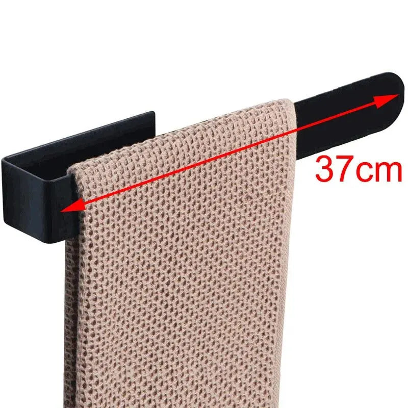 Towel Rack Non-punched Towel Rack Bathroom Rack Self-adhesive Bathroom Kitchen Towel Hand Towel Rack Household Items - 37CM B