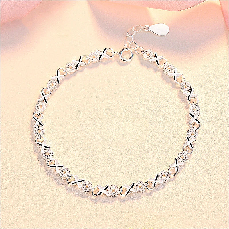Fashion 925 Sterling Silver Bracelets for Women Simple Korean Multi Layer Coil Adjustable Bracelets Party Wedding Jewelry Gif