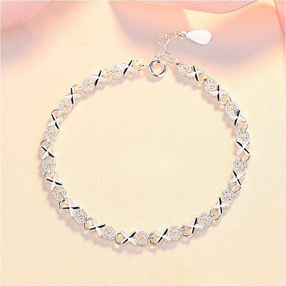 Fashion 925 Sterling Silver Bracelets for Women Simple Korean Multi Layer Coil Adjustable Bracelets Party Wedding Jewelry Gif