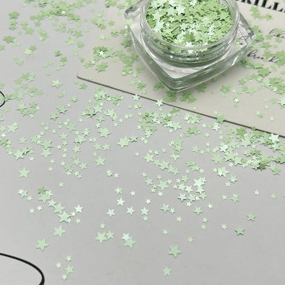 Mixed Star Nail Glitter Accessories Size Mixed Silver Pentagram Mini Color Ultra-thin Nail Patch Decoration