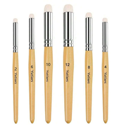 3/6pcs Dry Brush Miniature Painting, Wool Professional Drybrush Set, Hobby Detail Paint Brushes for Miniature 40K Model Paint
