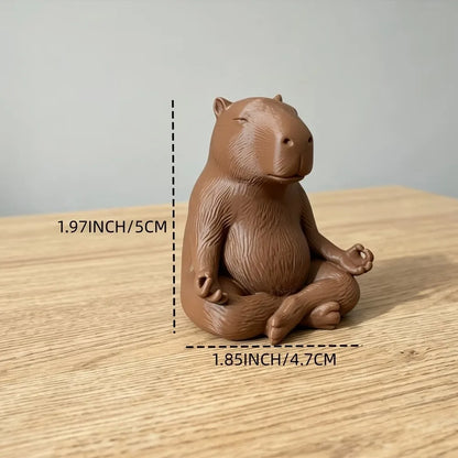 Cute Capybara Ornament, Desktop Office Decoration, Car Decor, Creative Animal Model, Collectible Figurines, Car Ornament
