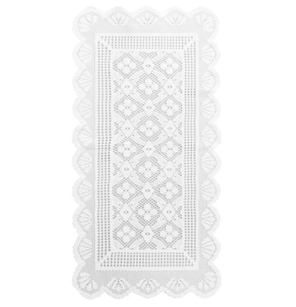 Modern minimalist white lace table runner Nordic dining table tablecloth decoration coffee table TV cabinet decorative scarf