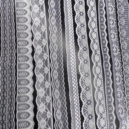 10 Yards 38 Kinds of White Lace Ribbon African Lace Fabric DIY Webbing Decoration Gifts Packing Sewing Clothes Material Craft