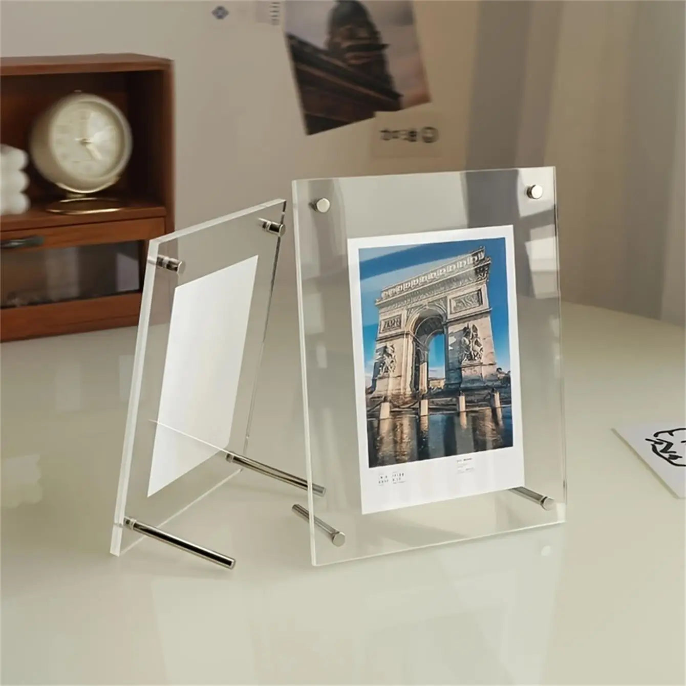 Desk Clock Wall-Mounted Digital With Adjustable Luminous Mode For DIY Crafts