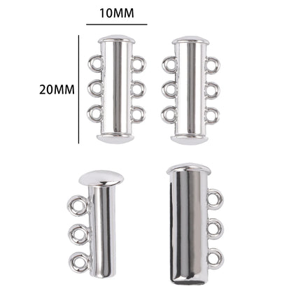 10-5Sets Stainless Steel Strong Magnetic Clasps Magnet End Clasp Connectors For Jewelry Making DIY Bracelet Necklace Accessor