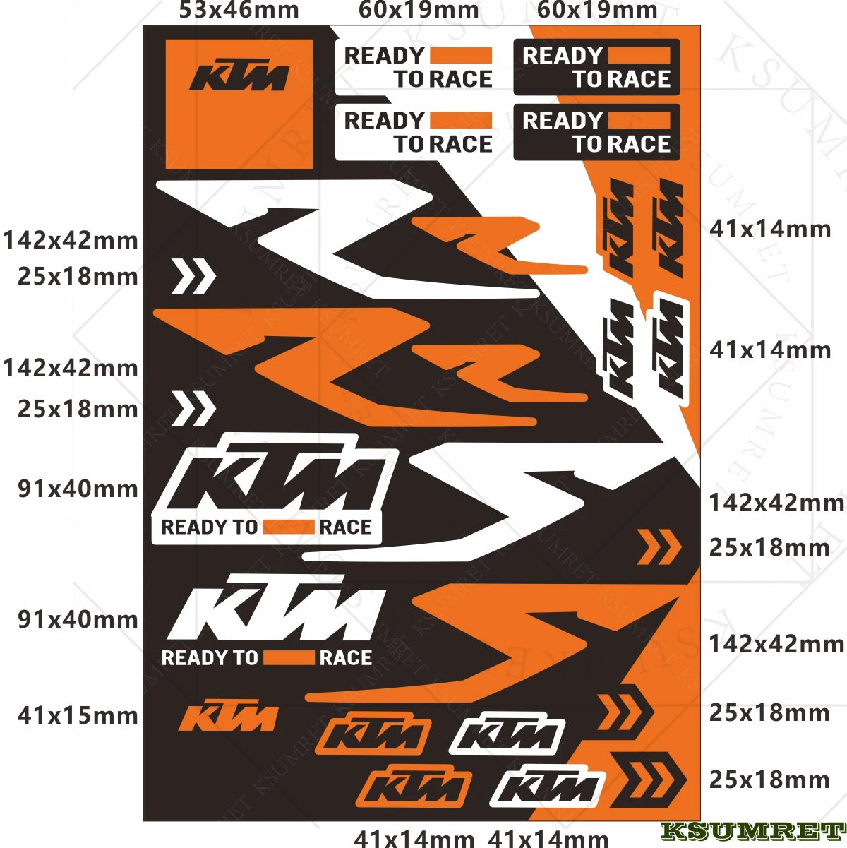 Vinyl For Ktm Motorcycle Sticker Decal - Style 12