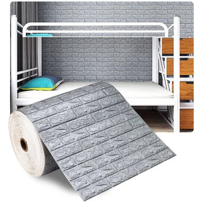3D Foam Brick Wall Panels Stickers Self Adhesive Waterproof Living Room Wallpaper Wall Decal Home Decor Wallcovering TV Backd