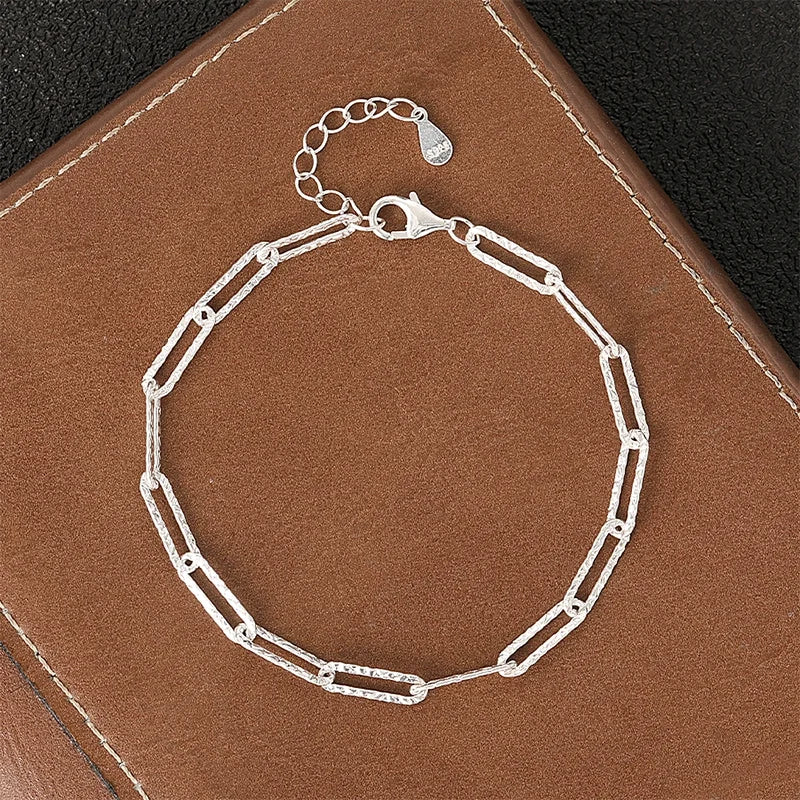 Fashion 925 Sterling Silver Bracelets for Women Simple Korean Multi Layer Coil Adjustable Bracelets Party Wedding Jewelry Gif