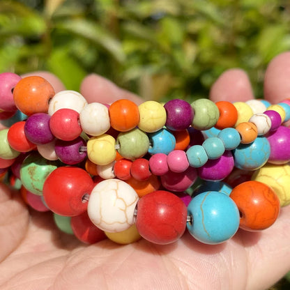 Natural Stone Beads 4 6 8 10mm Tiger Eye Lava Amazonite Turquoises Agates Jaspers Beads For Jewelry Making DIY Bracelet Neckl