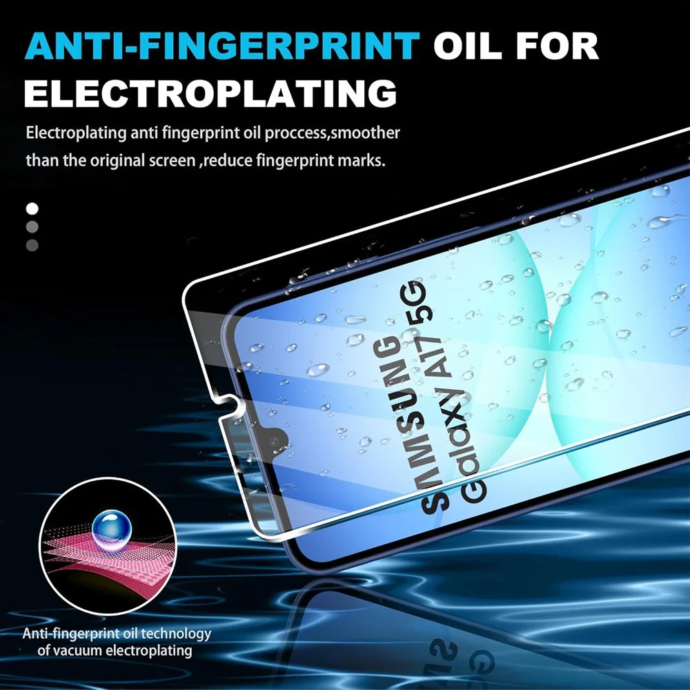 Tempered Glass For Samsung A16 A17 A18 A26 A27 A36 A37 A56 A57 Screen Protector Galaxy A55 A35 A15 A25 A24 Film A51 A52 A53 A